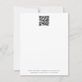Minimale zakelijke QR Code Professional White Notitiekaartje (Voorkant)