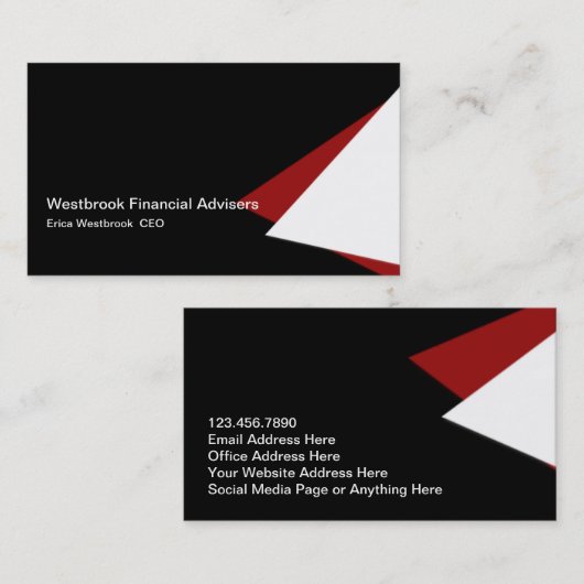 Minimale zakelijke Visitekaartjes (Voorkant / Achterkant)