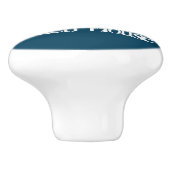 Minimale Zee Waves Nautical Coastal Keramische Knop (Zijkant)