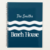 Minimale Zee Waves Nautical Coastal Planner (Voorkant)