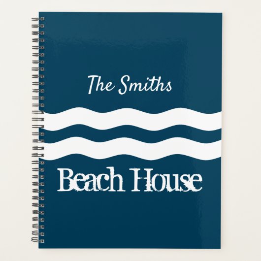 Minimale Zee Waves Nautical Coastal Planner (Voorkant)