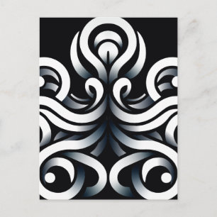 Minimale Zen Heilige Geometrische Mandala Abstract Aankondigingskaart