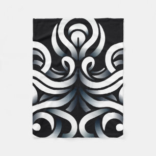 Minimale Zen Heilige Geometrische Mandala Abstract Fleece Deken