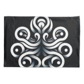 Minimale Zen Heilige Geometrische Mandala Abstract Kussensloop (Achterkant)