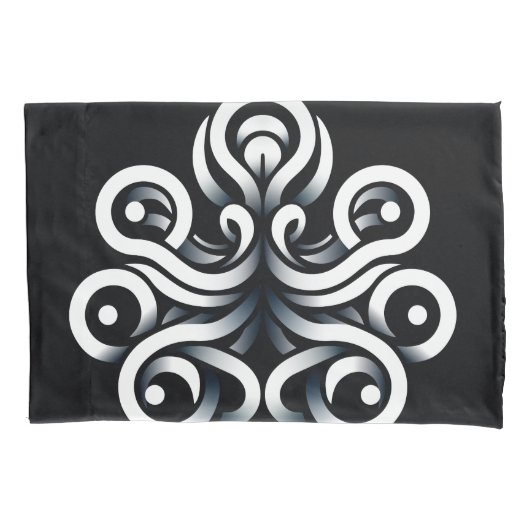 Minimale Zen Heilige Geometrische Mandala Abstract Kussensloop (Voorkant)