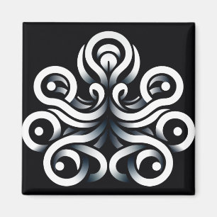 Minimale Zen Heilige Geometrische Mandala Abstract Magneet