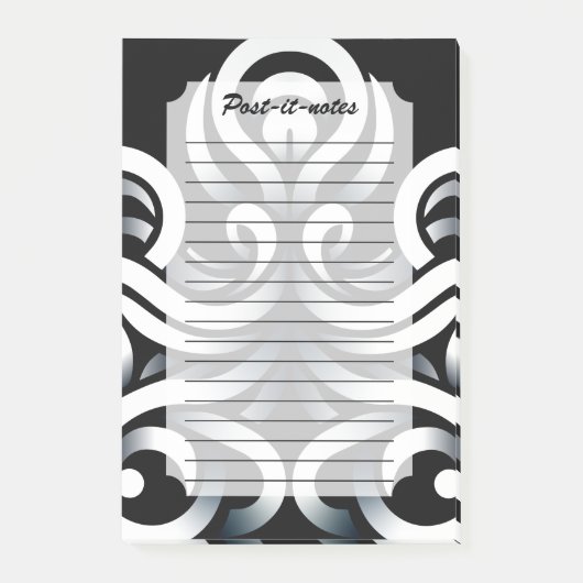 Minimale Zen Heilige Geometrische Mandala Abstract Post-it® Notes (Voorkant)