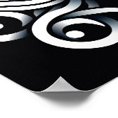 Minimale Zen Heilige Geometrische Mandala Abstract Poster (Hoek)