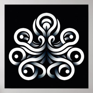 Minimale Zen Heilige Geometrische Mandala Abstract Poster