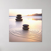 Minimale Zen-tuin Canvas Afdruk (Voorkant)