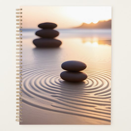 Minimale Zen-tuin Planner (Voorkant)