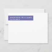 Minimale Zigzag Stylish Trendy Modern Note Kaart Notitiekaartje (Voorkant)