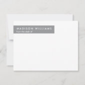 Minimale Zigzag Stylish Trendy Modern Note Kaart Notitiekaartje (Voorkant)