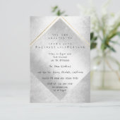 Minimale Zilver Goud Lijst op zaterdag Kaart (Staand voorkant)