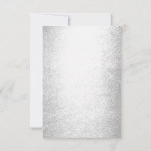 Minimale Zilver Goud Lijst op zaterdag Kaart (Achterkant)