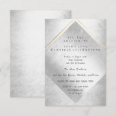 Minimale Zilver Goud Lijst op zaterdag Kaart (Voorkant / Achterkant)