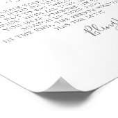 Minimale zilver het teken van het spel van de Ring Poster (Hoek)