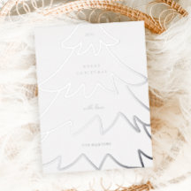 Minimale zilveren kerstboom