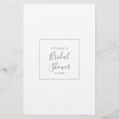 Minimale Zilveren Wat zei de Bruidegom op de Bruid Flyer (Achterkant)