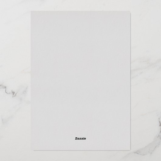 Minimale zilverfolie | Grijze monogram bruiloft Folie Uitnodiging (Achterkant)