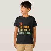Minimale Zio Man Mythe Legende Retro T-shirt (Voorkant volledig)