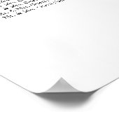 Minimale zitplaatsen 10-tabel poster (Hoek)