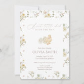 Minimale zoete kleine kuiken babyshower kaart (Voorkant)