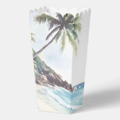 Minimale zomervakantiebestemming bedankdoosjes (Achterkant)