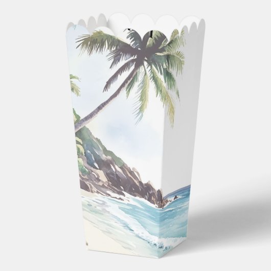 Minimale zomervakantiebestemming bedankdoosjes (Achterkant)