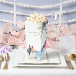 Minimale zomervakantiebestemming bedankdoosjes