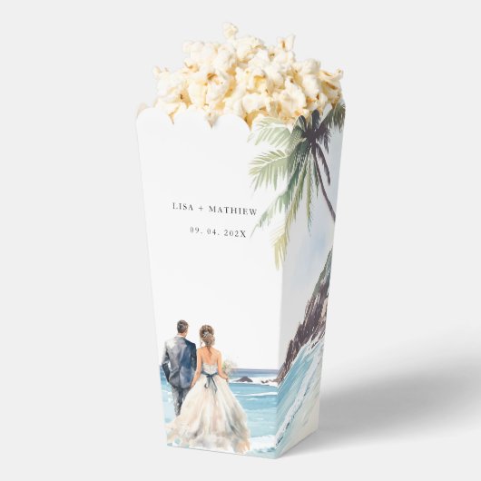 Minimale zomervakantiebestemming bedankdoosjes (Popped)