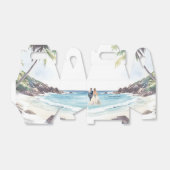 Minimale zomervakantiebestemming bedankdoosjes (Uitgevouwen)