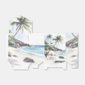 Minimale zomervakantiebestemming bedankdoosjes (Uitgevouwen)