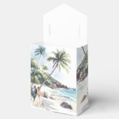 Minimale zomervakantiebestemming bedankdoosjes (Geopend)