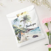 Minimale zomervakantiebestemming bedankzakje (Gezegeld)