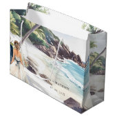 Minimale zomervakantiebestemming groot cadeauzakje (Voorkant Gekanteld)