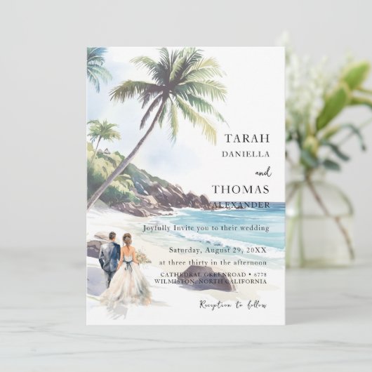 Minimale zomervakantiebestemming kaart (Staand voorkant)