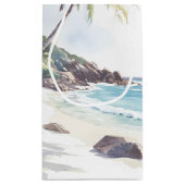 Minimale zomervakantiebestemming klein cadeauzakje (Achterkant)