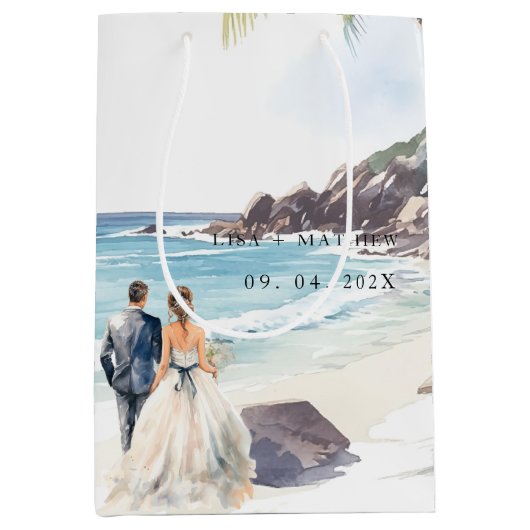 Minimale zomervakantiebestemming medium cadeauzakje (Voorkant)