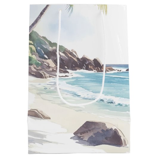 Minimale zomervakantiebestemming medium cadeauzakje (Achterkant)