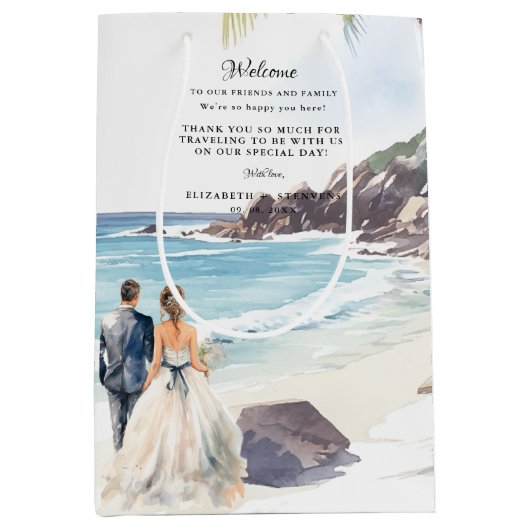 Minimale zomervakantiebestemming medium cadeauzakje (Voorkant)