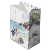 Minimale zomervakantiebestemming medium cadeauzakje (Voorkant Gekanteld)