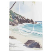 Minimale zomervakantiebestemming medium cadeauzakje (Achterkant)