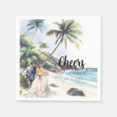 Minimale zomervakantiebestemming servet (Voorkant)