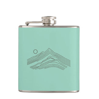 Minimale zon en maan heupfles