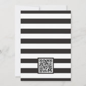 Minimale zonnebloem Black Stripe Weddenschap Showe Kaart (Achterkant)