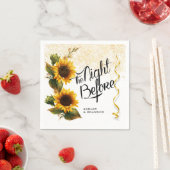 Minimale Zonnebloemen Proefhuwelijksdiner Servet (Insitu)