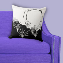 Minimale zonneset voor zwart-wit strand