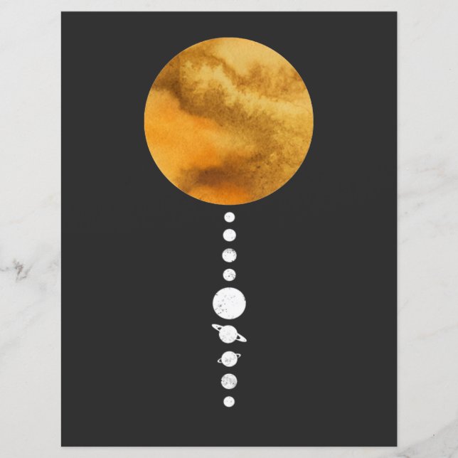 Minimale zonnesysteem (Voorkant)