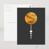 Minimale zonnesysteem briefkaart (Voorkant / Achterkant)